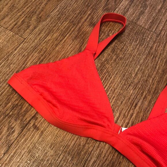 Vitamin A Cheryl Bikini Swim Top in Red Size 12 - Picture 7 of 10